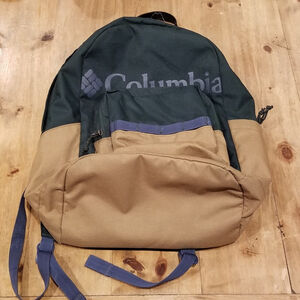 Columbia Mens ZigZag Canvas Laptop Pocket Backpack Green Brown